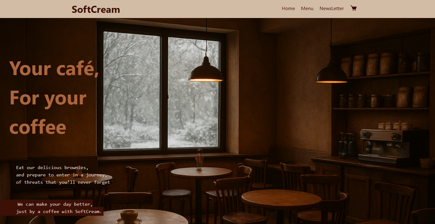 Coffee shop website project thumbnail
